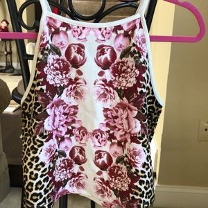 Rue21 floral cheetah tank